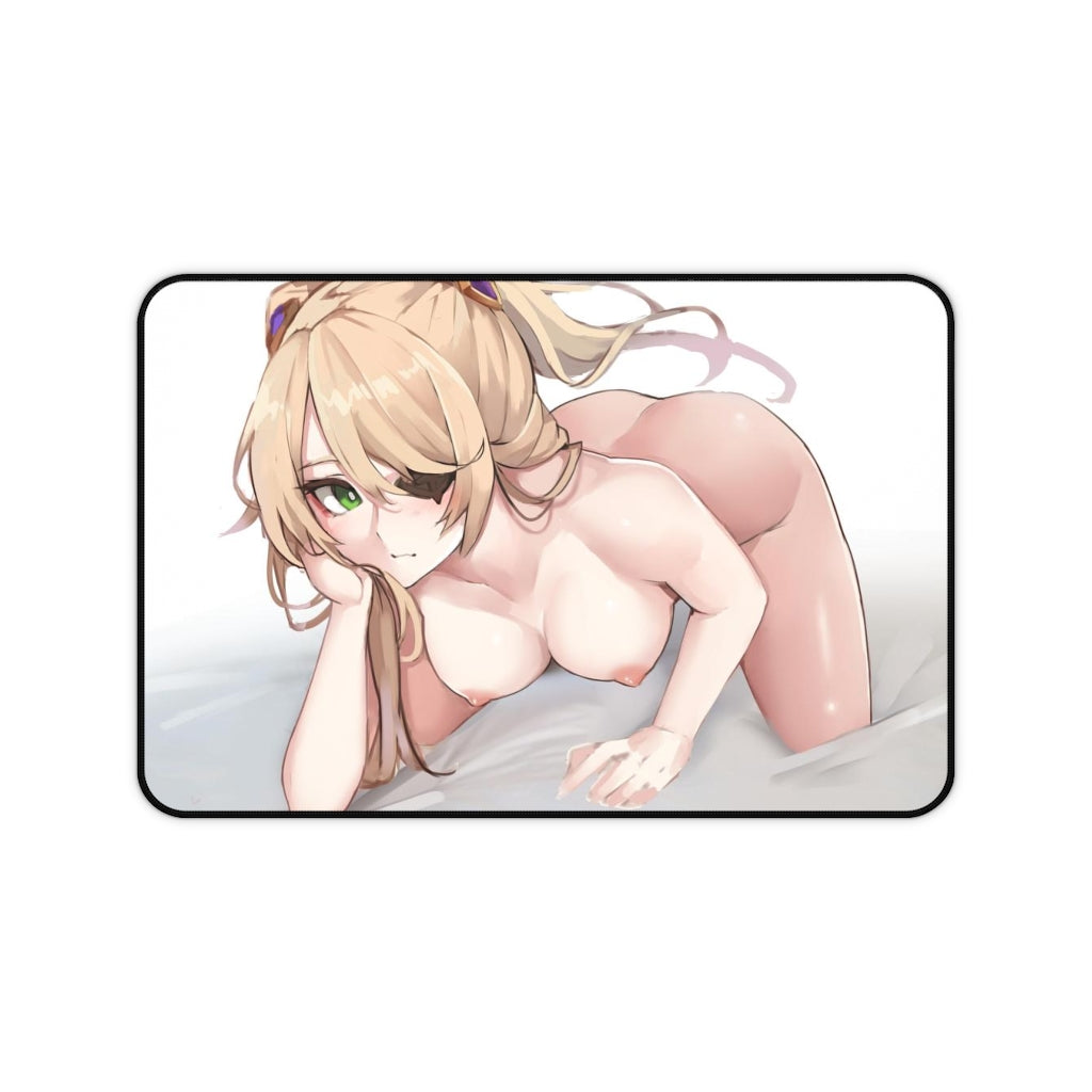 Nude Fischl Sexy Boobs Genshin Impact Desk Mat - Non Slip Mousepad