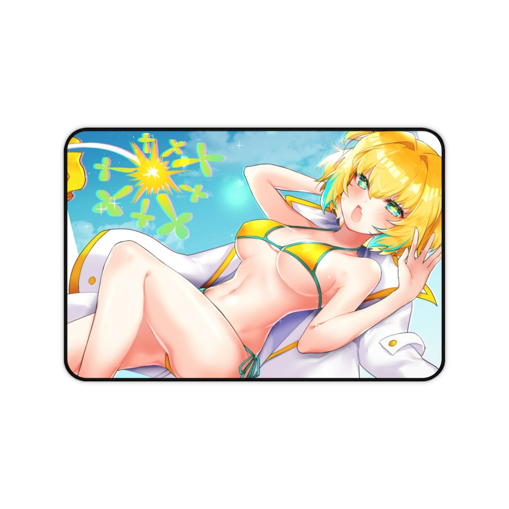 Sexy Pine Bikini Bomber Girl Bomberman Desk Mat - Non Slip Mousepad