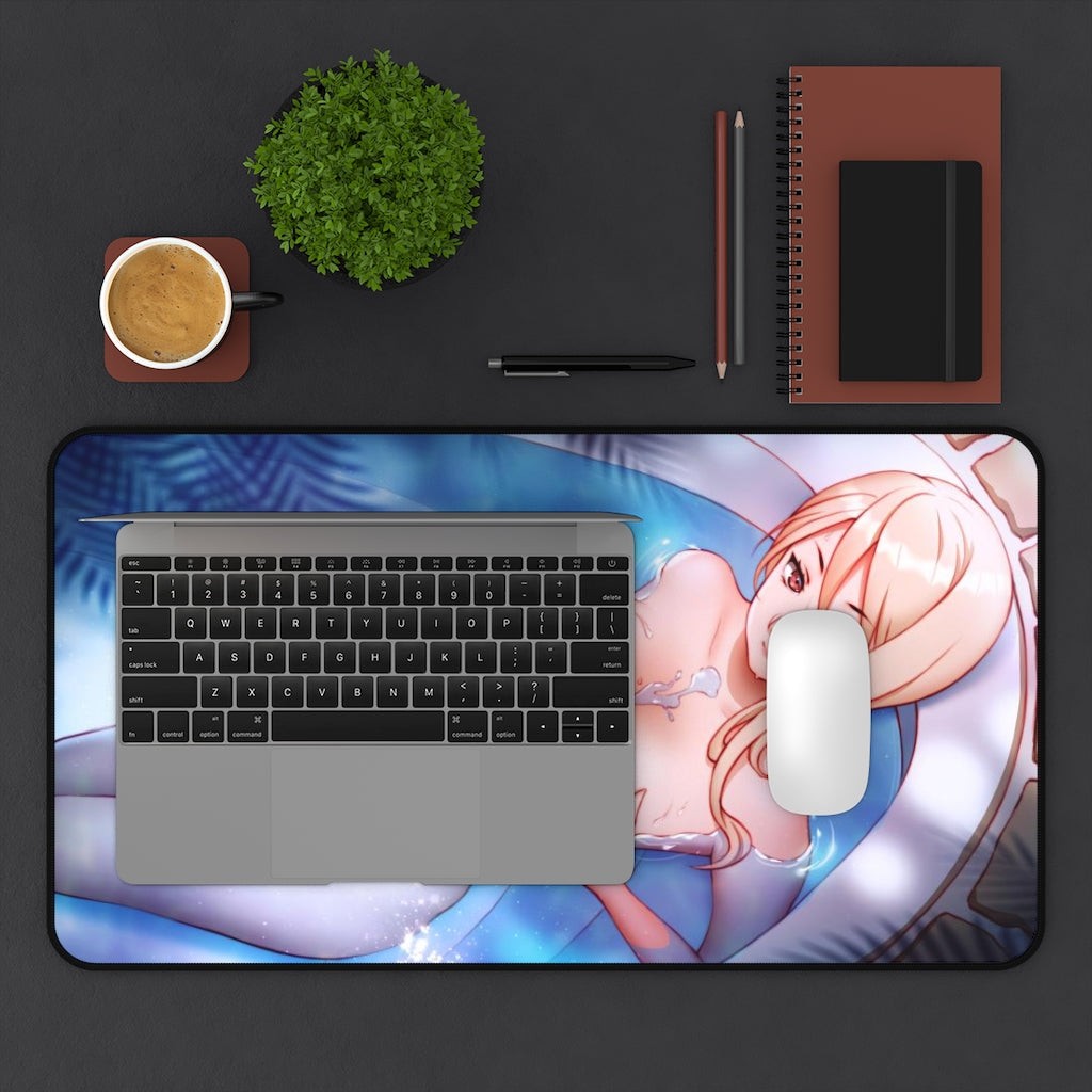 Food Wars Sexy Mousepad - Nude Alice Nakiri Hot Bath Desk Mat - Ecchi Playmat