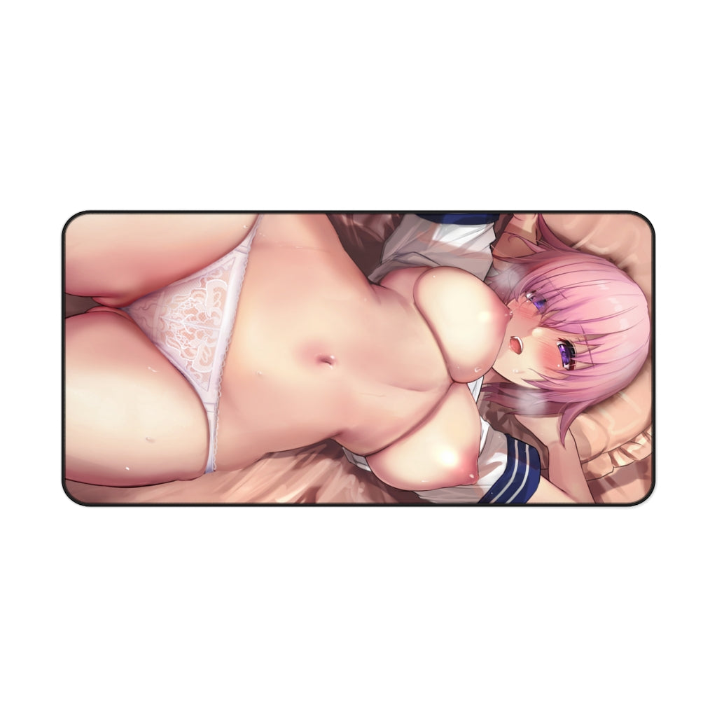 Fate Grand Order Mash Kyrielight Nude Tits Desk Mat - Non Slip Mousepad