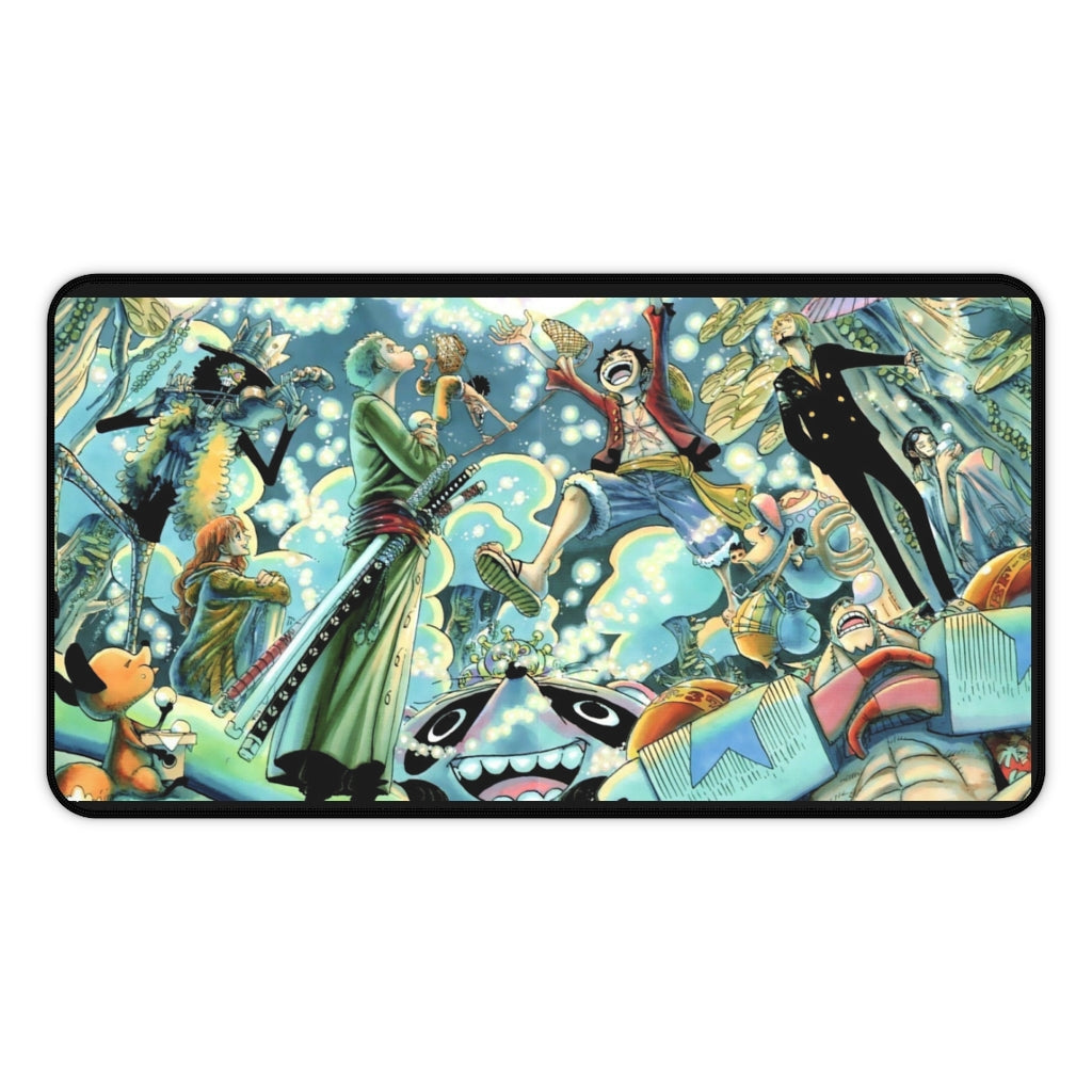 Straw hat Luffy & the Crew - One Piece Non-Slip Mouse Pad / Desk Mat - The Mouse Pads Ninja 12" × 22" Home Decor