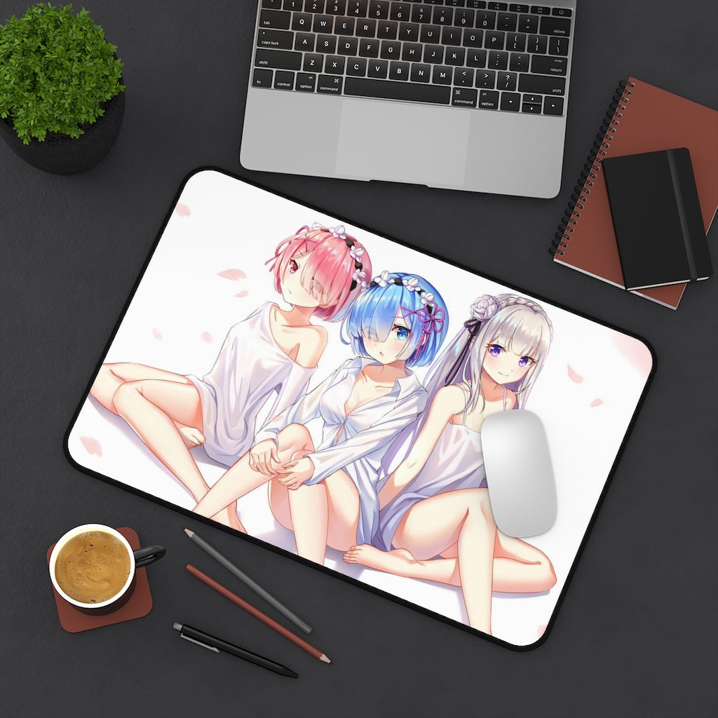 Re Zero Sexy Mousepad - Sexy Waifus Desk Mat - Ecchi Playmat