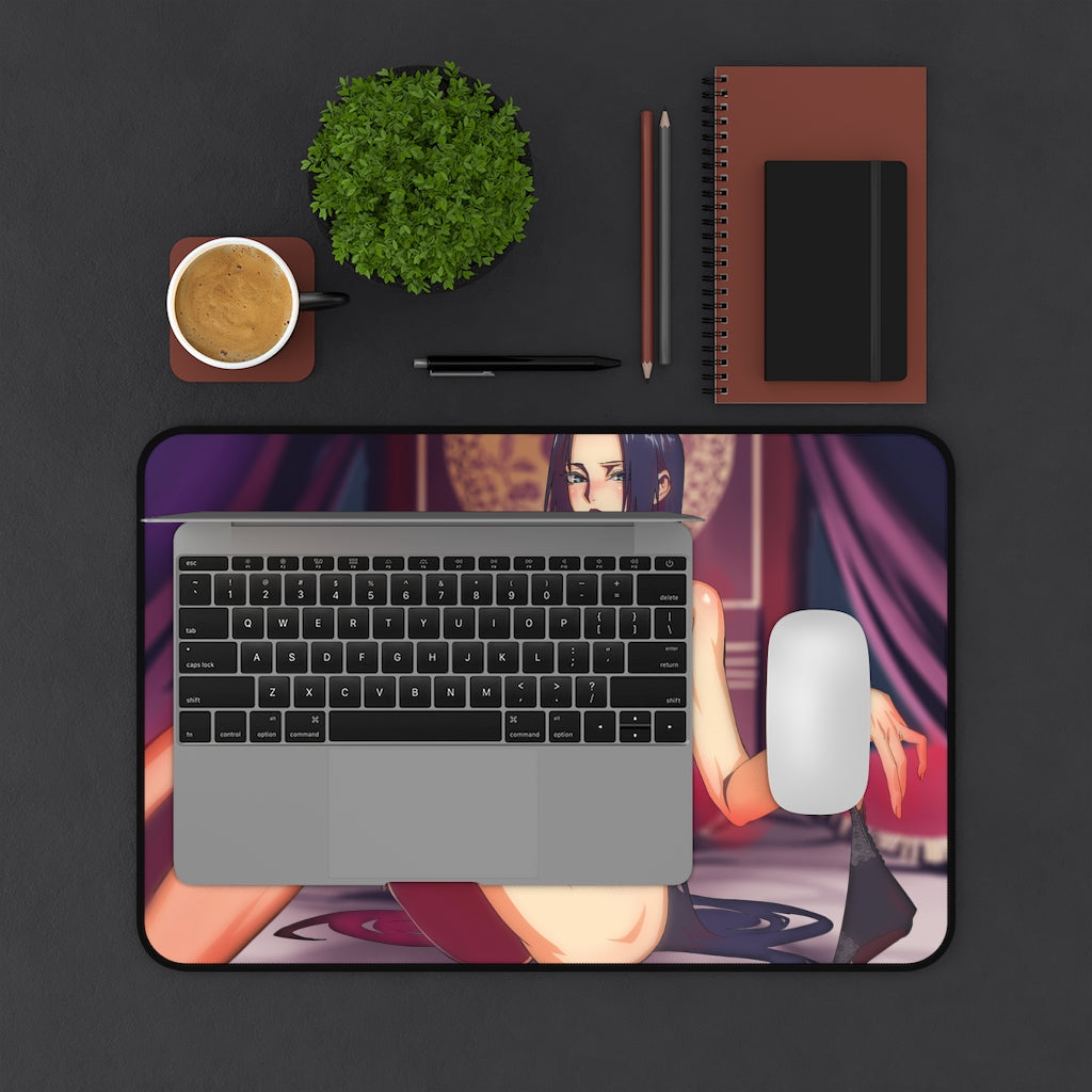 Nude Busty Boa Hancock One Piece Desk Mat - Lewd Mousepad - Sexy Anime Girl Playmat