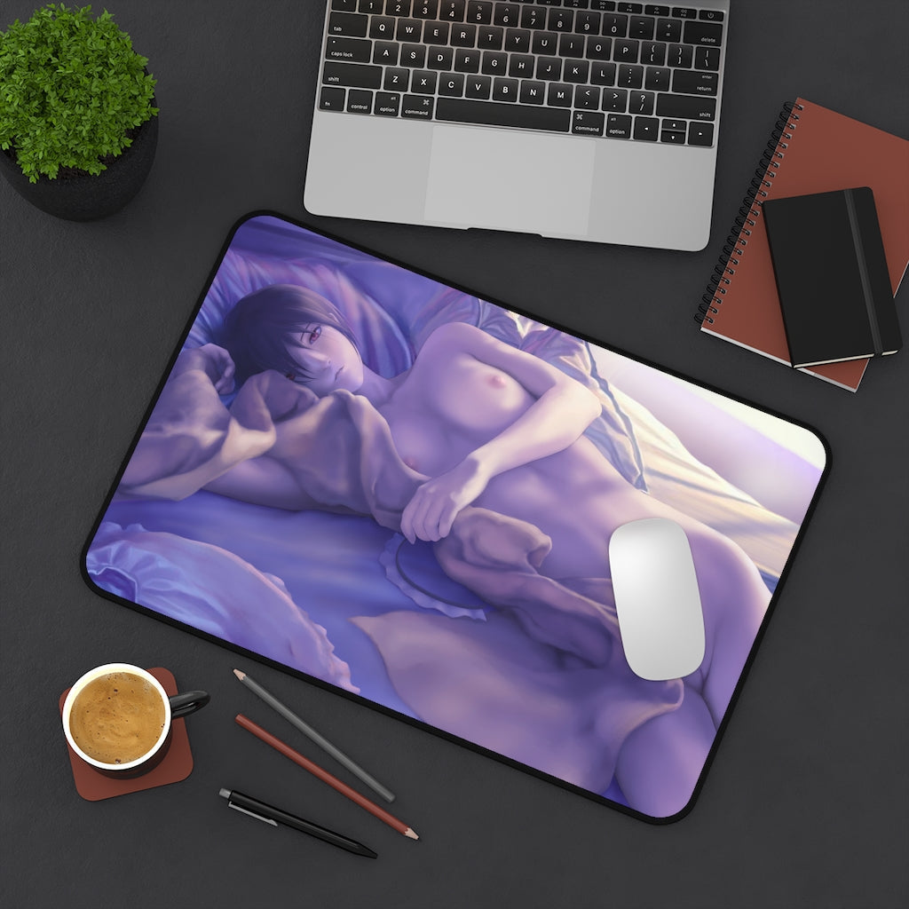 Nude Mary Devil Summoner Soul Hackers Desk Mat - Lewd Mousepad - Sexy Gaming Girl Playmat