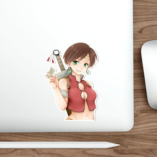 Suikoden Sexy Mitsuba Waterproof Sticker - Ecchi Vinyl Decal