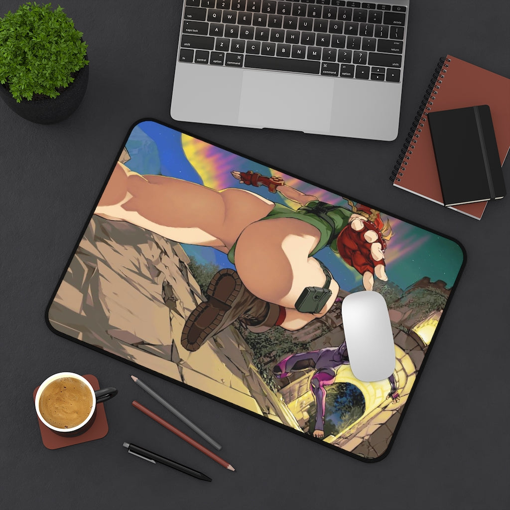 Cammy and Juri Street Fighter Ecchi Mousepad - Gaming Desk Mat