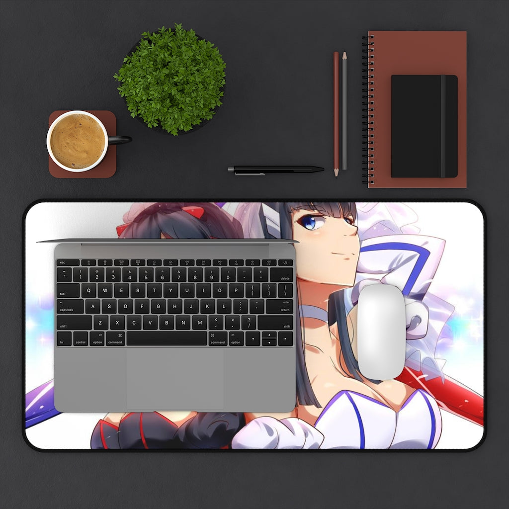 Kill La Kill Anime Mousepad - Ryuko Matoi and Satsuki Kiryuin Large Desk Mat - Ecchi Mouse Pad - Manga Playmat