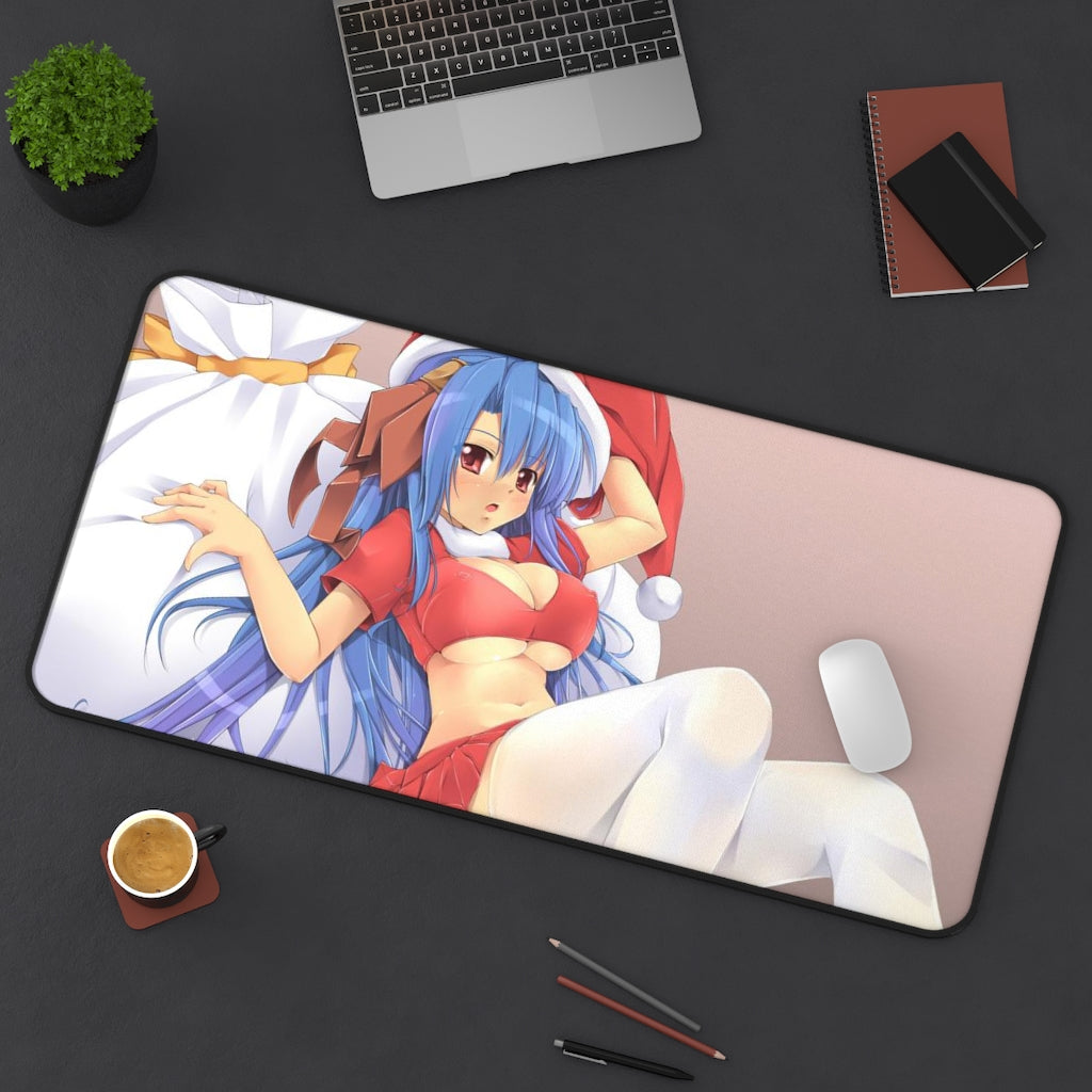 Sexy Santa Rocbouquet Romancing SaGa Desk Mat - Non Slip Mousepad