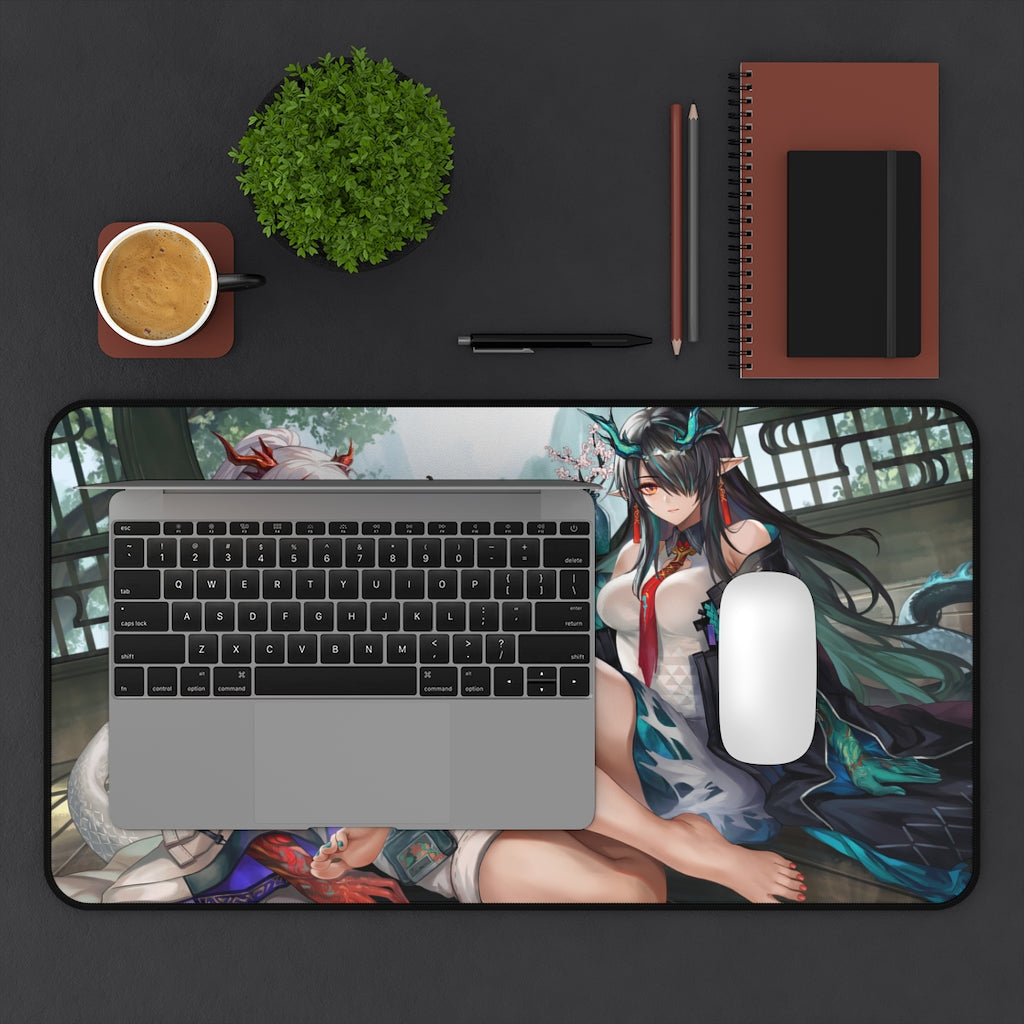 Arknights Ecchi Mousepad - Dust And Nian Large Desk Mat