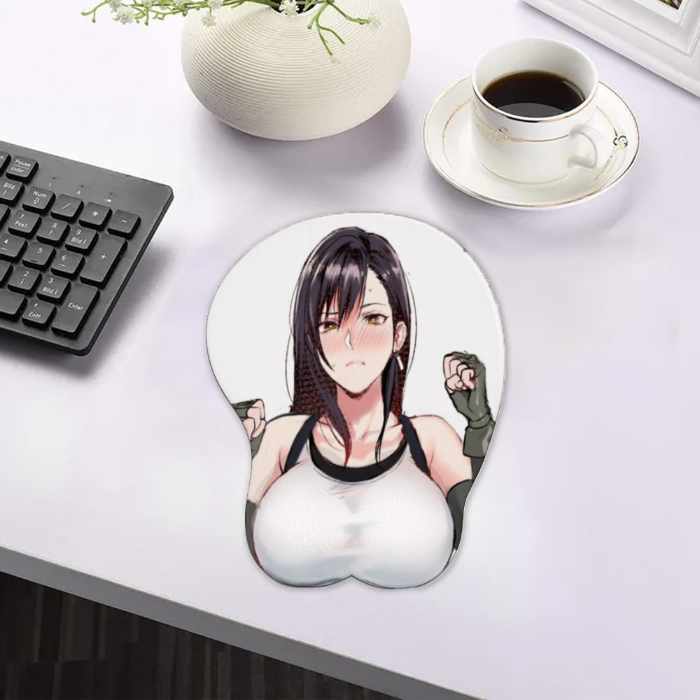 3D Silicone Mousepad | Oppai Mouse Pad | Silicone chest  mousepad