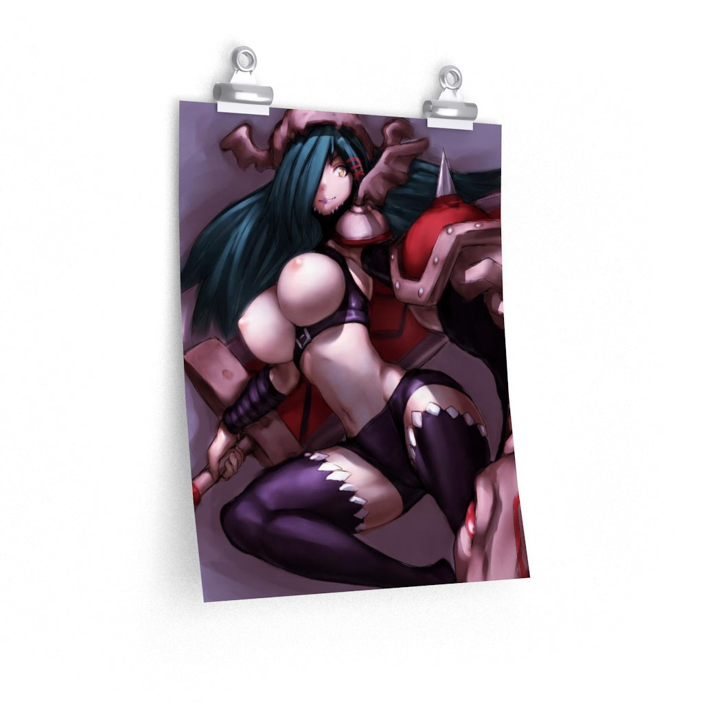 Mervamon Digimon Poster - Lewd Premium Matte Vertical Poster - Adult Wall Art