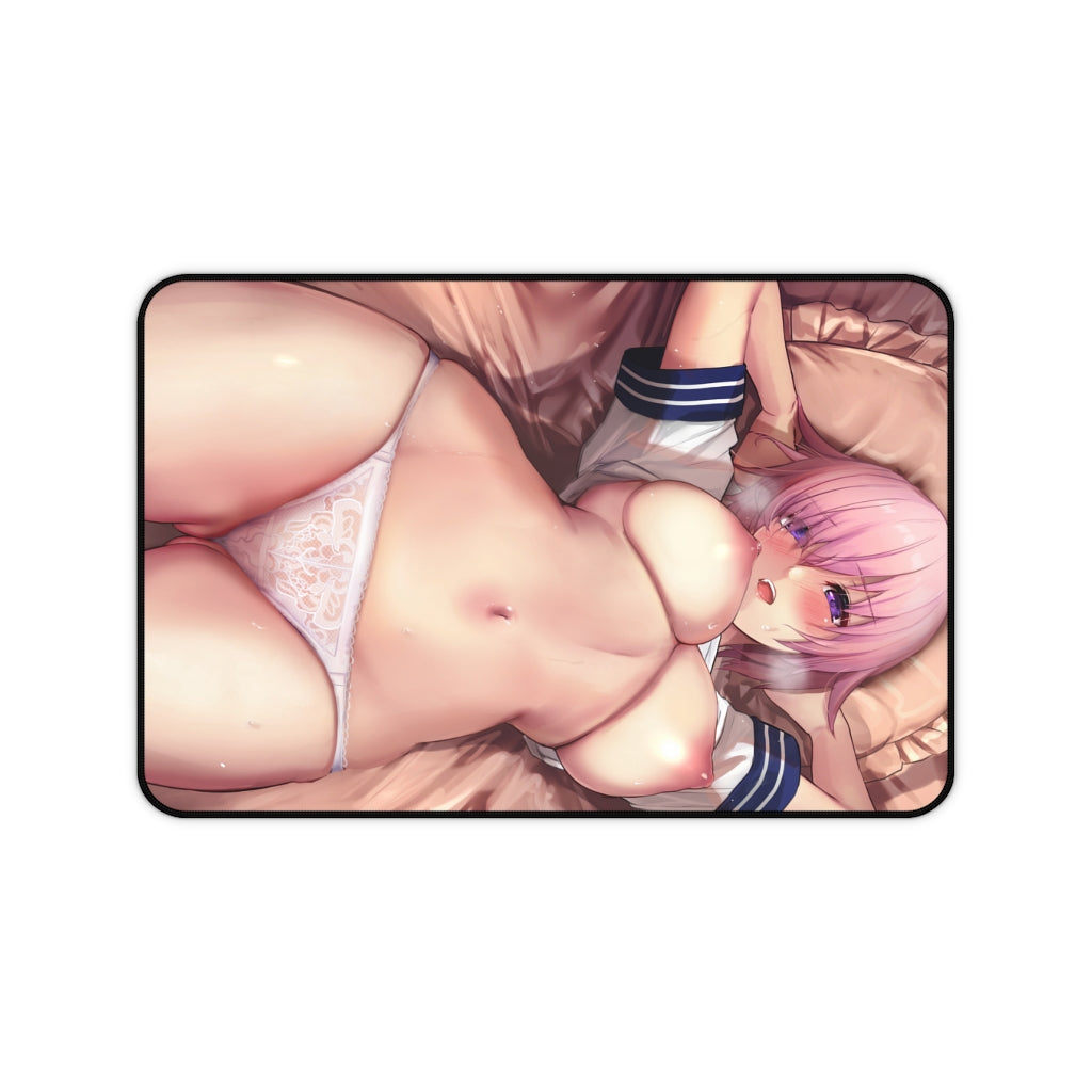 Fate Grand Order Mash Kyrielight Nude Tits Desk Mat - Non Slip Mousepad