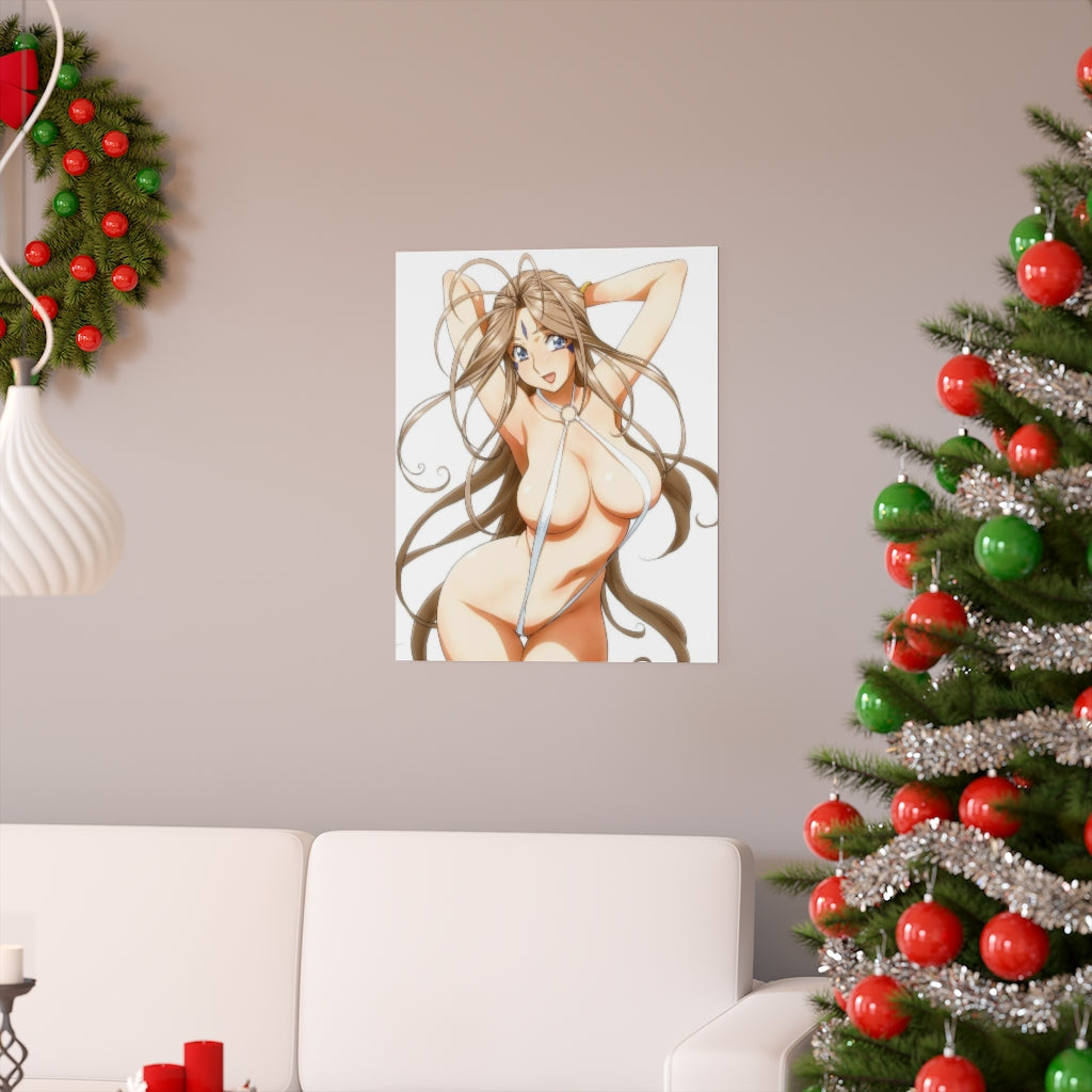 Micro Bikini Belldandy Ah My Goddess Sexy Poster - Lewd Premium Matte Vertical Poster - Adult Wall Art