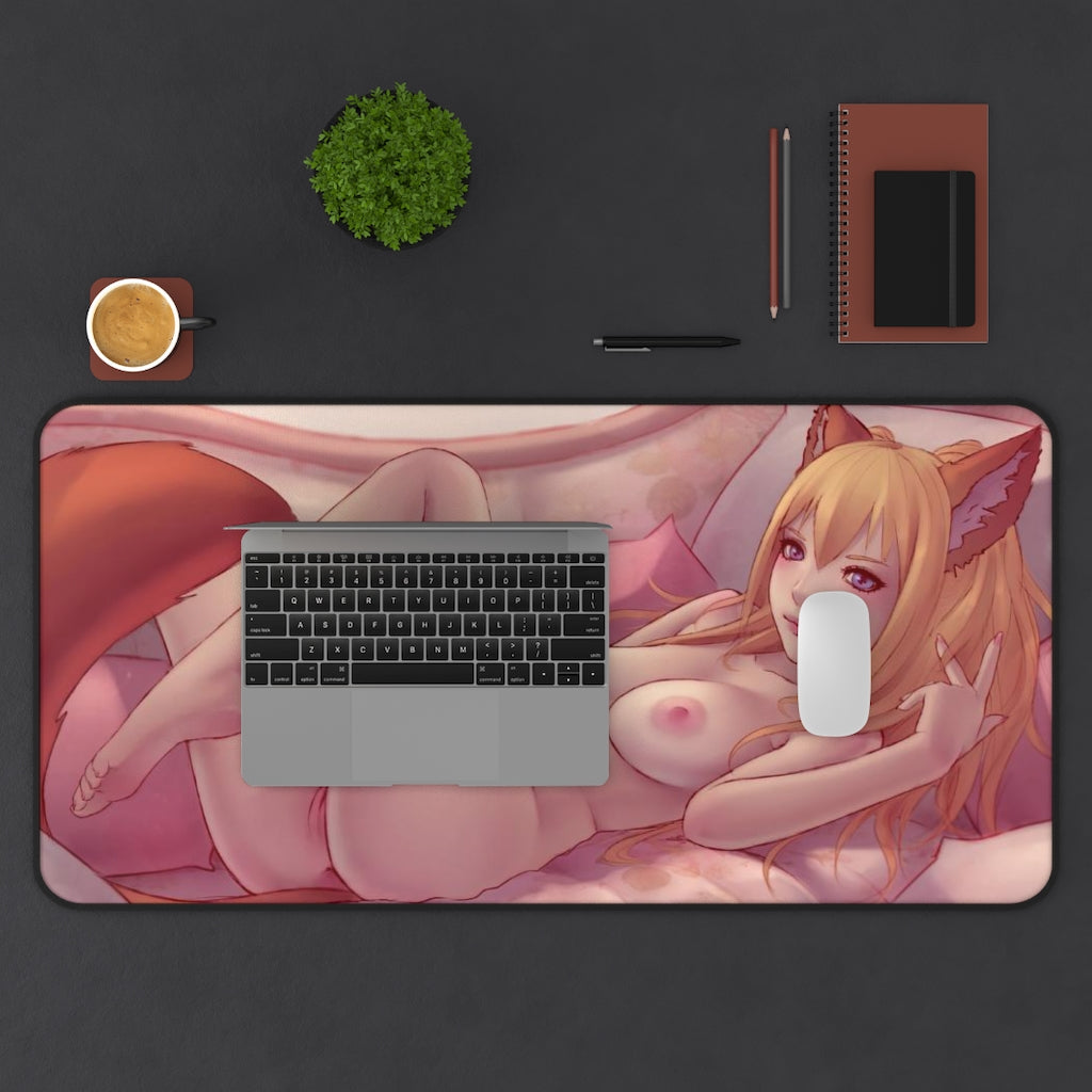 Nude Neko Elin Tera Online Hentai Desk Mat - Non Slip Mousepad