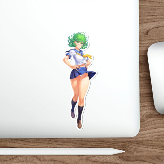 One Punch Man Tatsumaki School Girl Waterproof Sticker - Ecchi Vinyl Decal