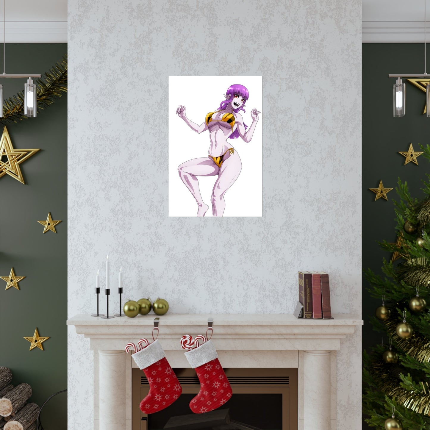 Solo Leveling Poster - Premium Matte Vertical Poster - Esil Radiru Bikini Waifu Ecchi Anime Wall Art Decor