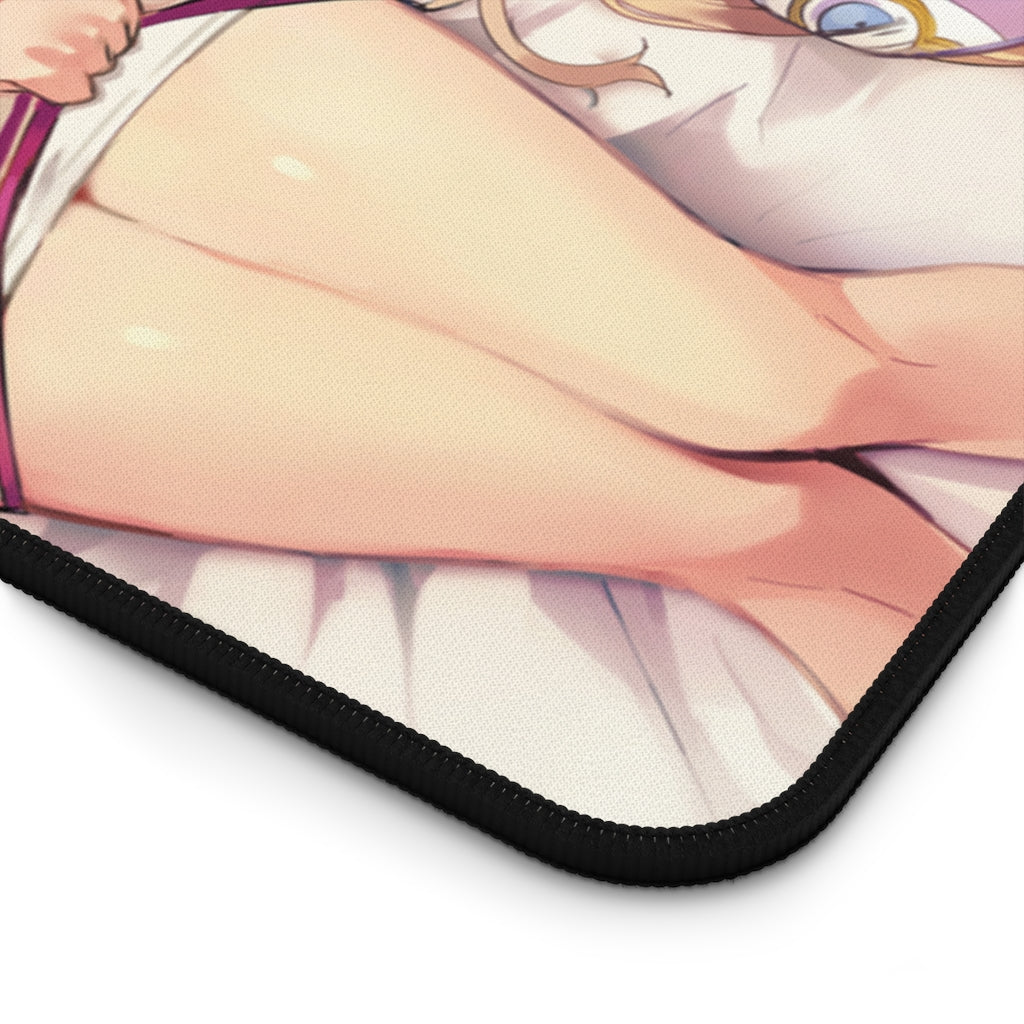 Atelier Ryza Sexy Mousepad - Sleepover Klaudia Valentz and Reisalin Stout Ecchi Desk Mat - Kawaii Gaming Playmat