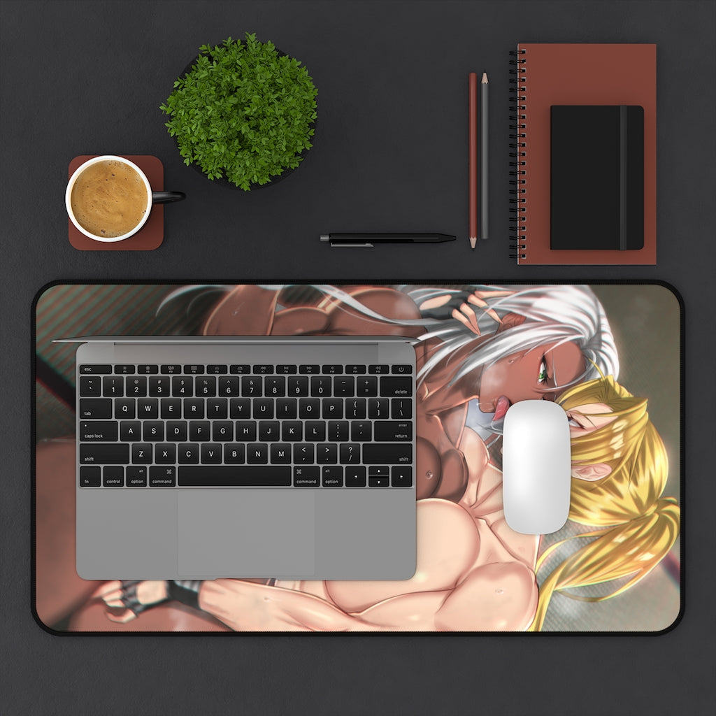 Sarah Bryant and Vanessa Lewis Virtua Fighter Yuri Lesbian Hentai Nude Desk Mat - Sexy Girls Mousepad - Gaming Playmat