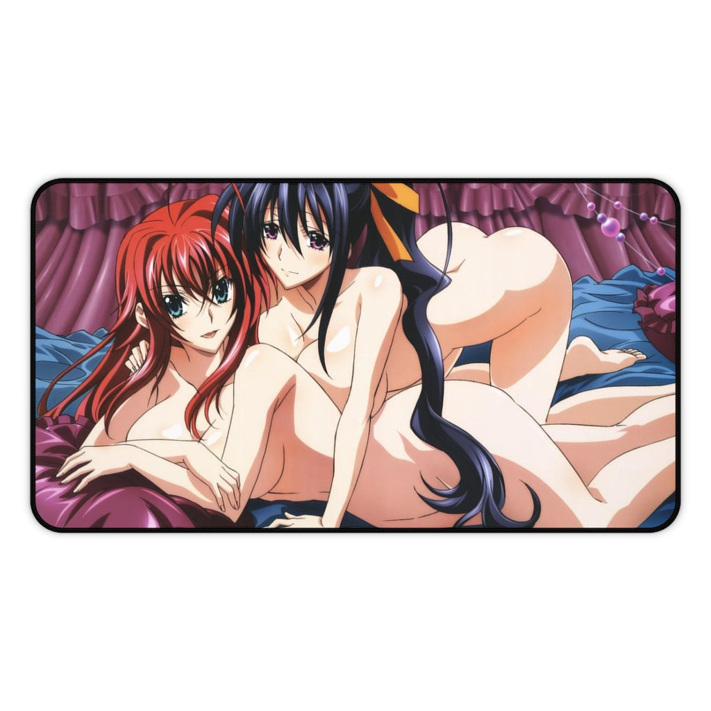 High School Dxd Sexy Mousepad - Nude Rias Gremory And Akeno Himejima Ecchi Desk Mat - Yuri Highschool Dxd Playmat