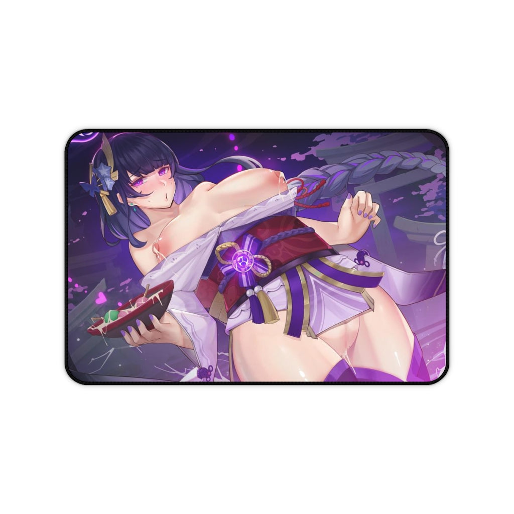 Hentai Raiden Shogun Genshin Impact Desk Mat - Lewd Mousepad - Gaming Girl Playmat