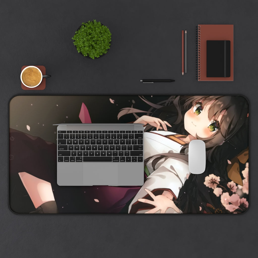 Kawai Anime Girls Mouse Pads - Cute Sakura flower girl - The Mouse Pads Ninja Home Decor