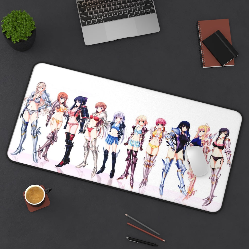 Walkure Romanze Bikini Armor Waifus Desk Mat- Sexy Anime Girl Mousepad - Gaming Playmat