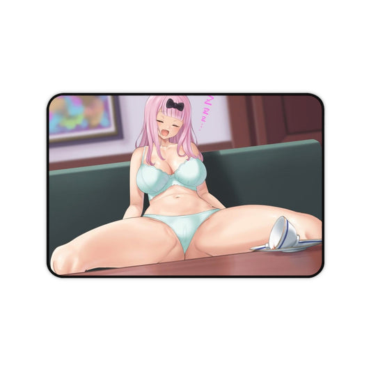 Fujiwara Chika Kaguya-sama Love is War Sexy Lingerie Desk Mat - Non Slip Mousepad