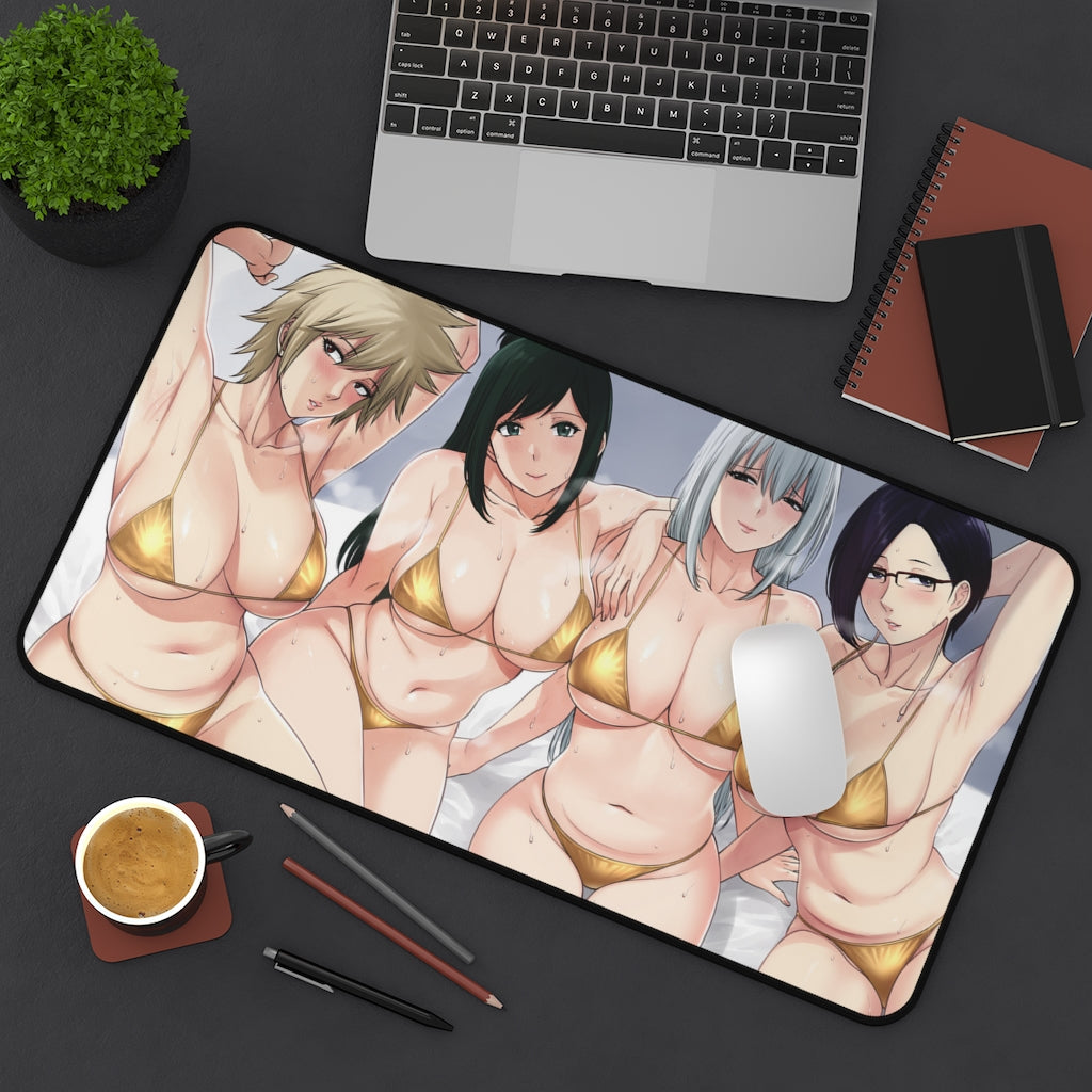 My Hero Academia Milf Bikini Gang Anime Mousepad - Large Desk Mat - Ecchi Mouse Pad - MTG Playmat