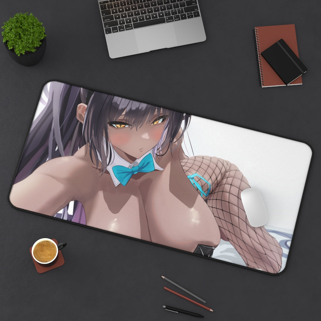 Blue Archive Ecchi Mousepad - Kakudate Karin Large Desk Mat - Playmat - Sexy Bunny Girl Waifu