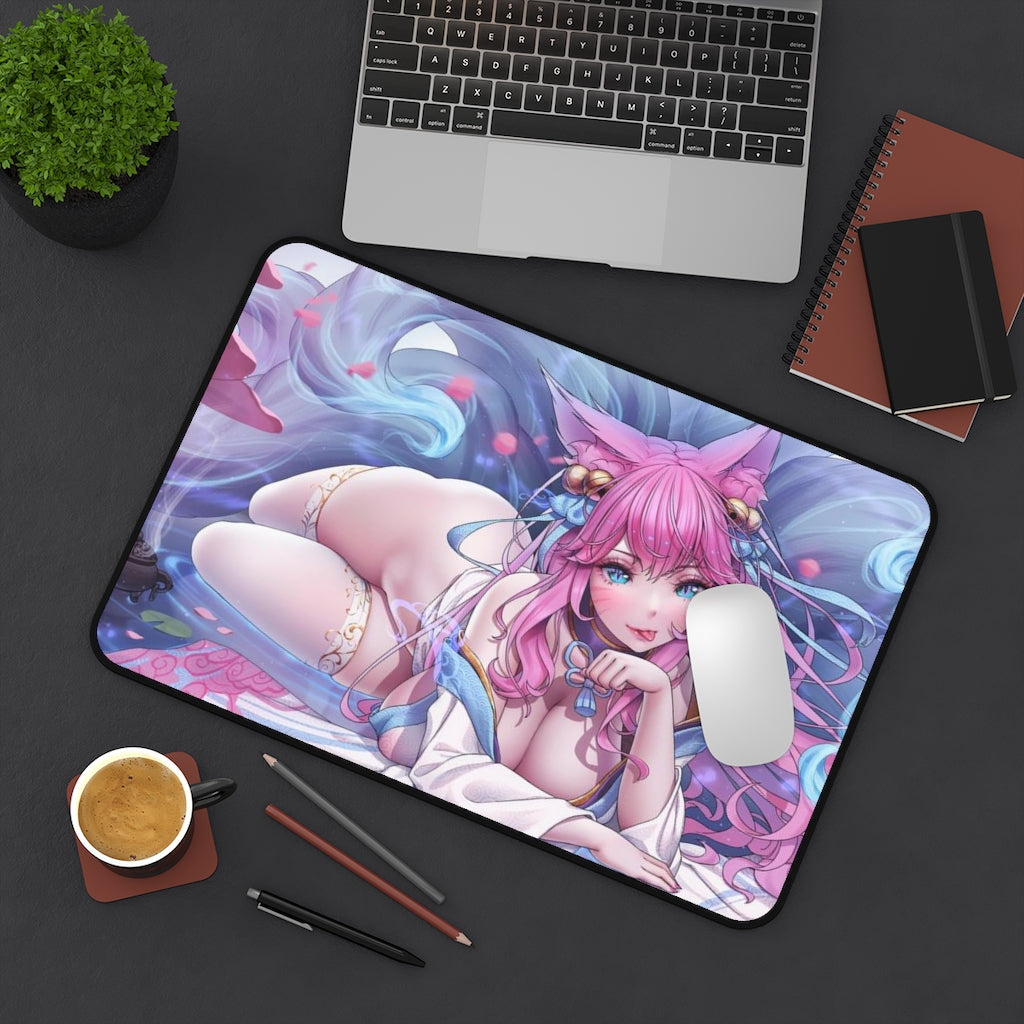 Sexy Ahri Mousepad Doujin - LoL Desk Mat - Big Gaming Mouse Pad - MTG Playmat