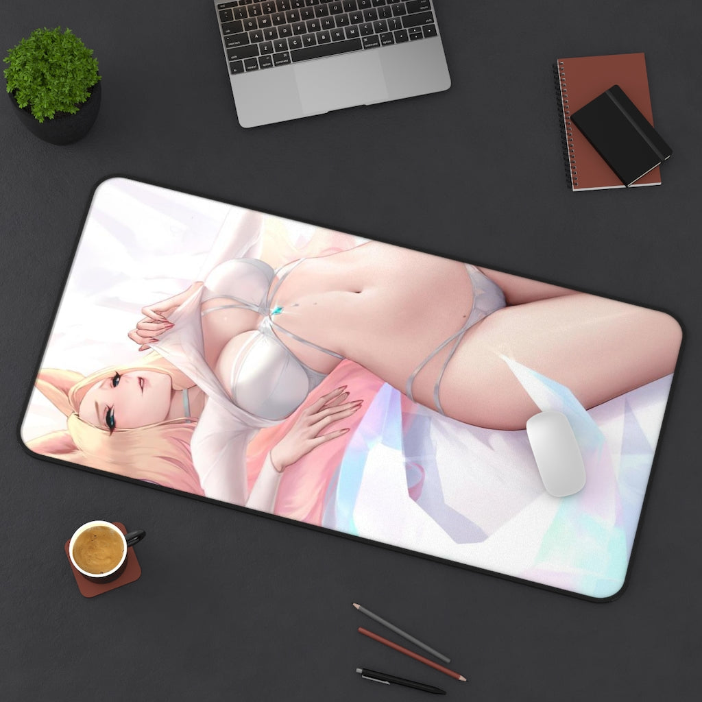 Sexy Ahri Mousepad - League of Legends Gaming Desk Mat - LoL Playmat