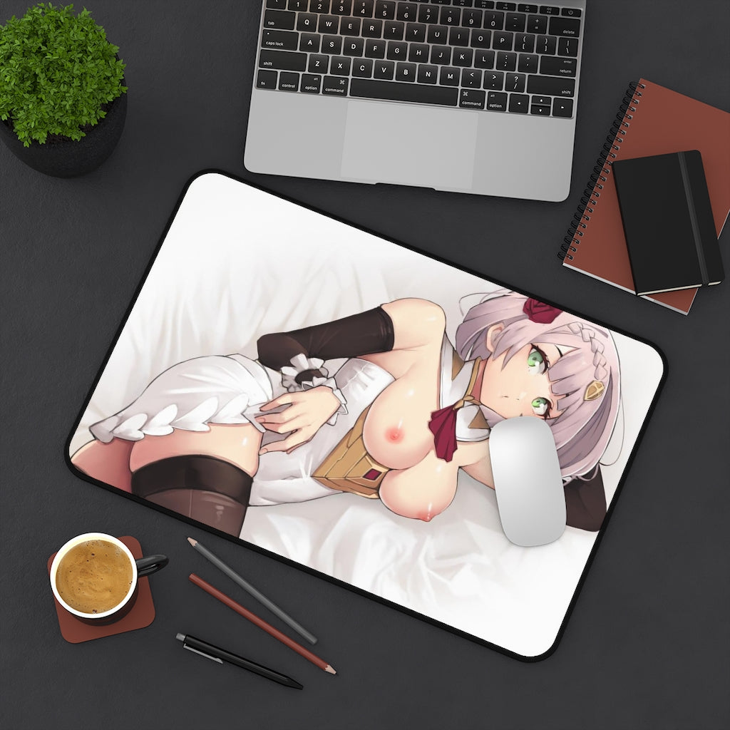 Nude Tits Noelle Genshin Impact Desk Mat - Non Slip Mousepad