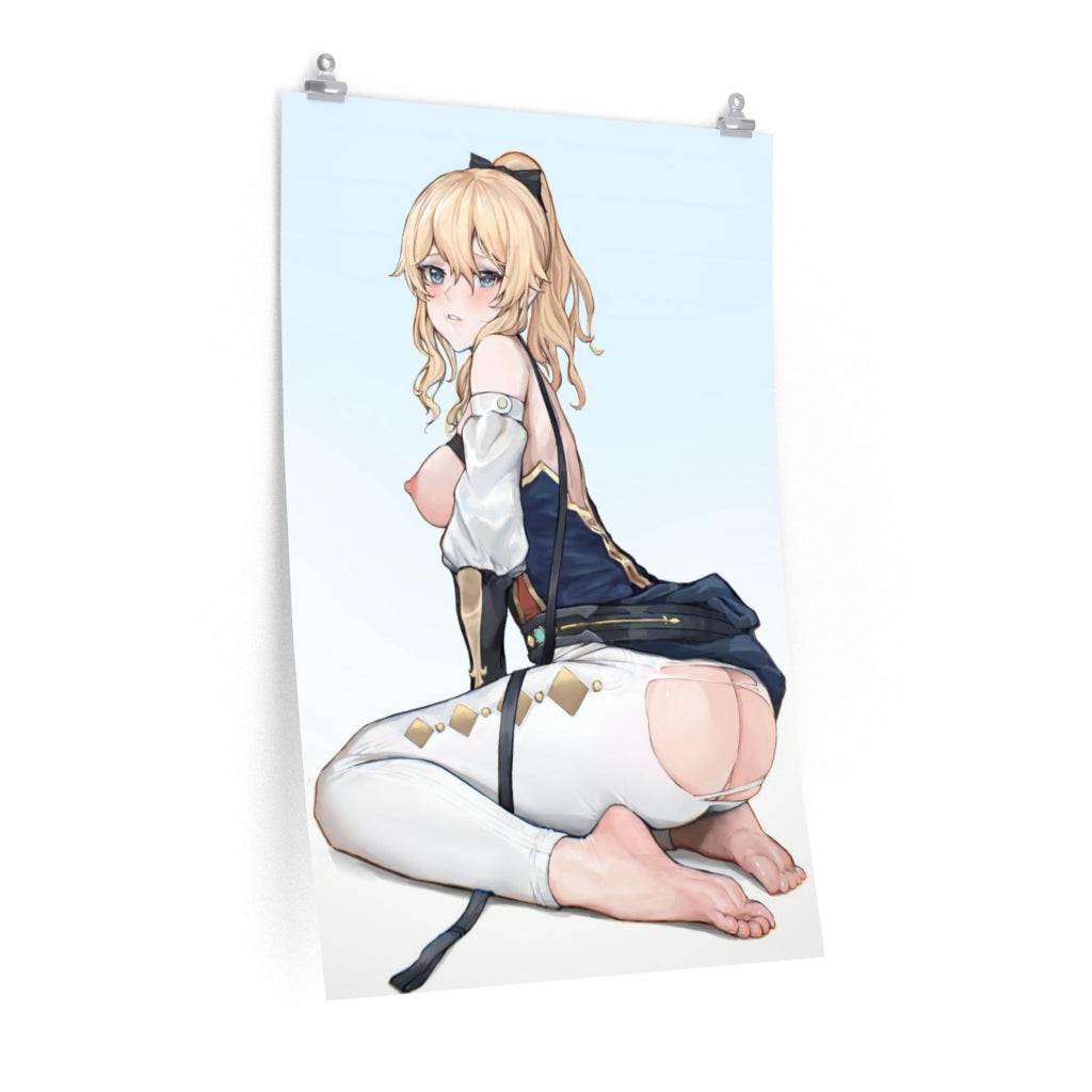 Nude Butt Jean Genshin Impact Hentai Poster - Lewd Premium Matte Vertical Poster - Adult Wall Art