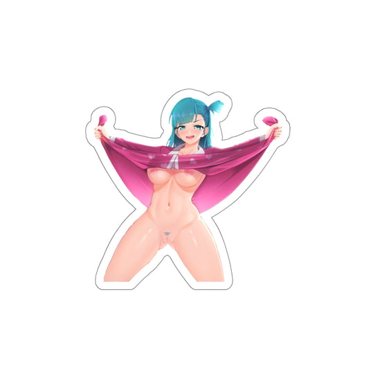 Dragon Ball Waterproof Sticker - Bulma Flash Ecchi Vinyl Anime Car Decal