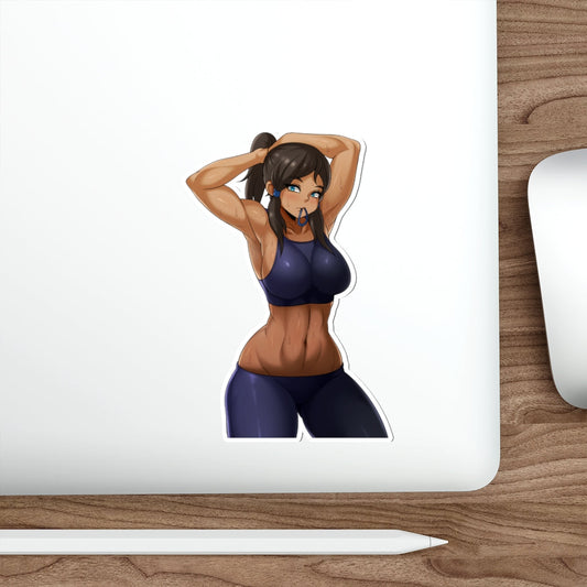 Sexy Sporty Korra Waterproof Sticker - Ecchi Vinyl Decal