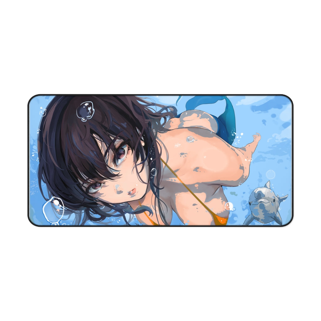 Komi San Sexy Mousepad - Mermaid Komi Can'T Communicate Ecchi Desk Mat - Anime Playmat