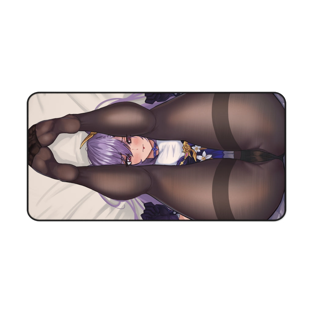 Keqing Genshin Impact Sexy Pantyhose Ass Desk Mat - Non Slip Mousepad