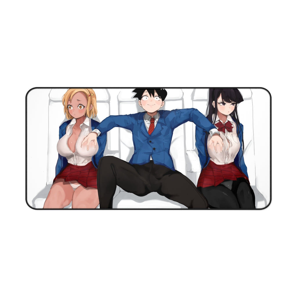 Komi San Sexy Mousepad - Handsy Tadano Hitohito - Komi Can't Communicate Ecchi Desk Mat - Anime Playmat