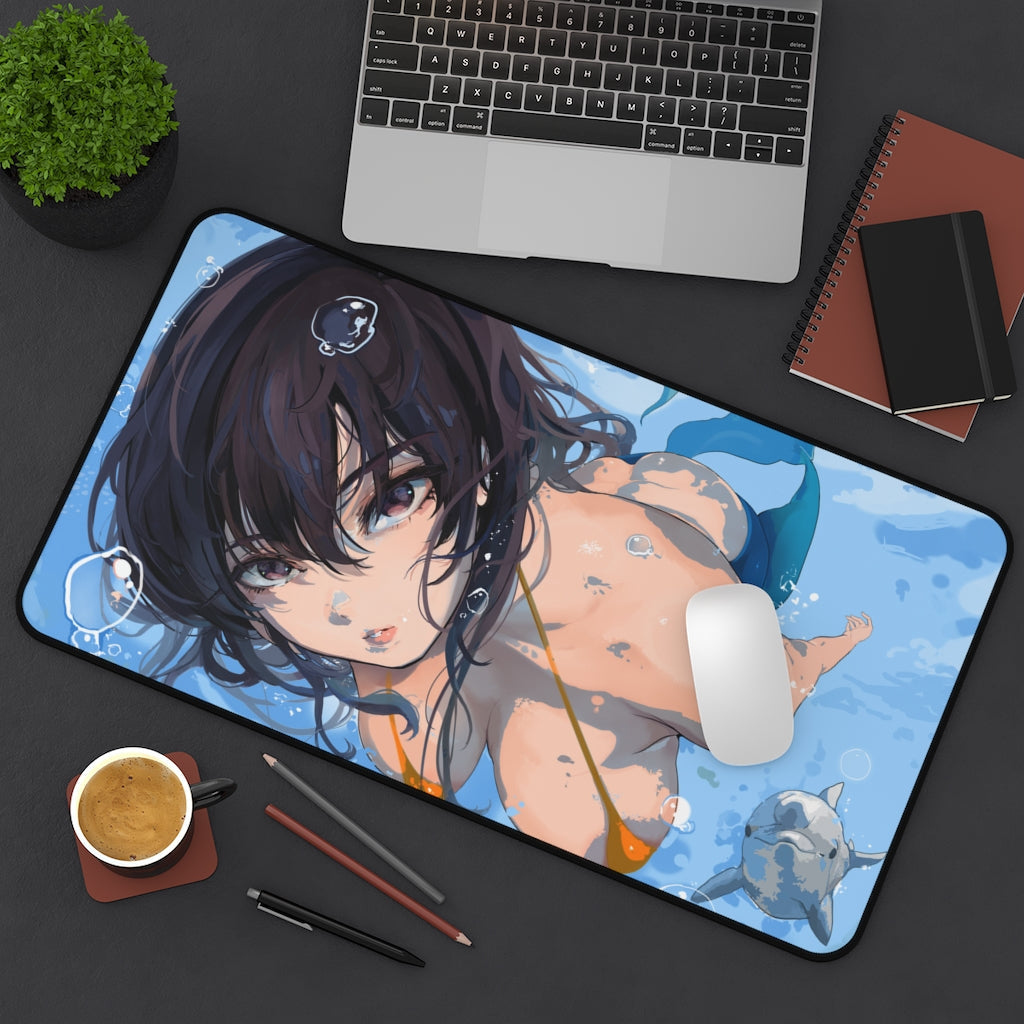 Komi San Sexy Mousepad - Mermaid Komi Can'T Communicate Ecchi Desk Mat - Anime Playmat