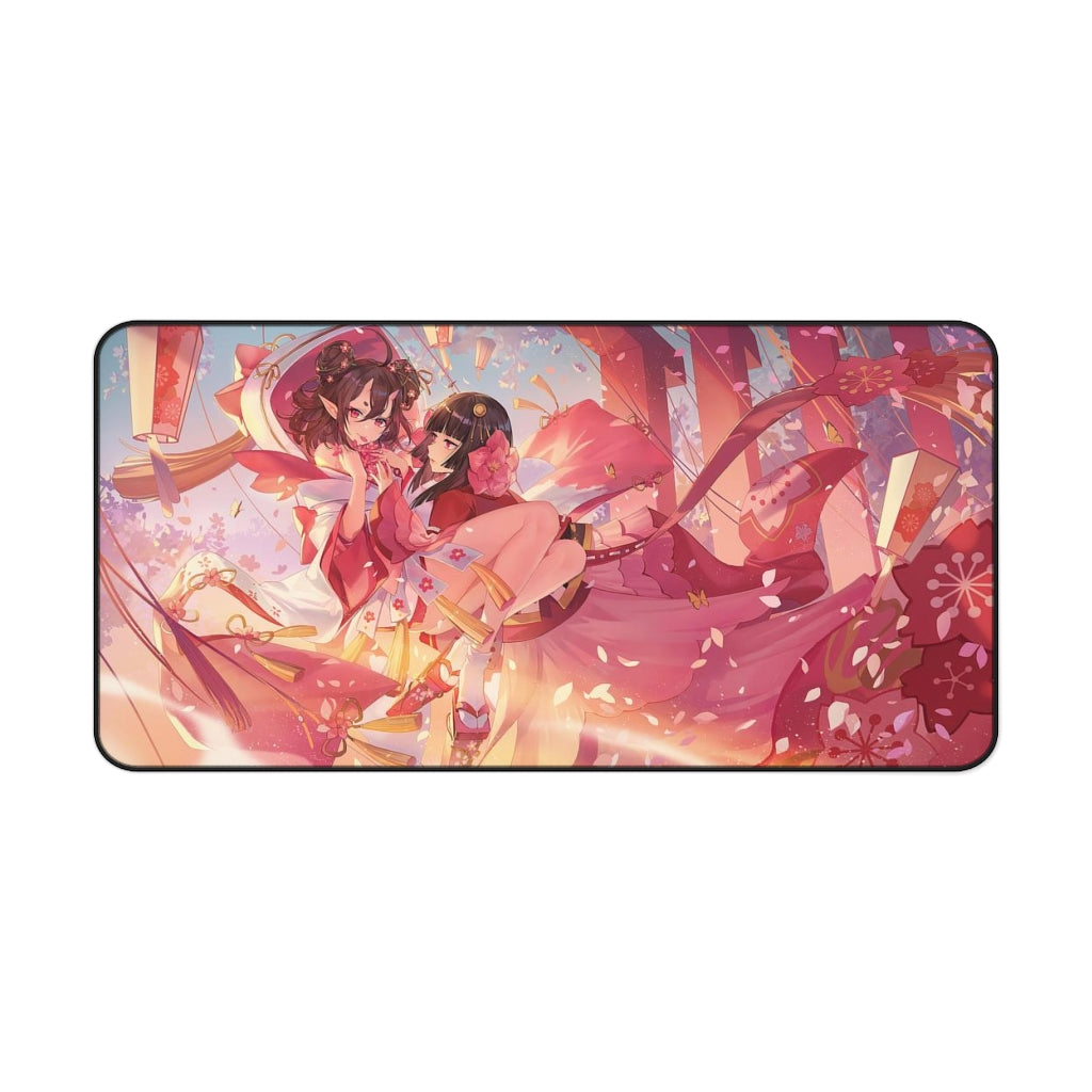 Onmyoji Sexy Mousepad - Momo And Sakura Gaming Desk Mat - Ecchi Playmat