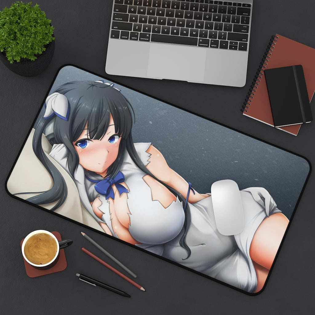 Danmachi Sexy Mousepad - Hestia Desk Mat - Ecchi Playmat - Is It Wrong To Try To Pick Up Girls In A Dungeon