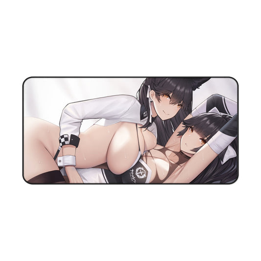 Azur Lane Boobs Mousepad - Takao And Atago Large Desk Mat - Ecchi Mouse Pad - MTG Playmat