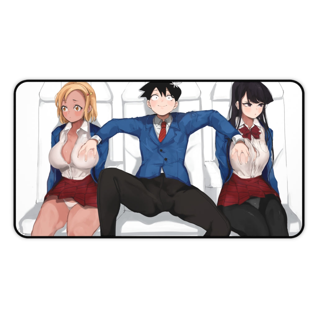 Komi San Sexy Mousepad - Handsy Tadano Hitohito - Komi Can't Communicate Ecchi Desk Mat - Anime Playmat