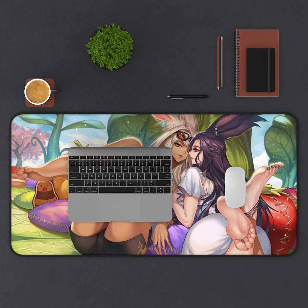 Final Fantasy 14 Mousepad - Ecchi Viera Large Desk Mat - Mtg Playmat