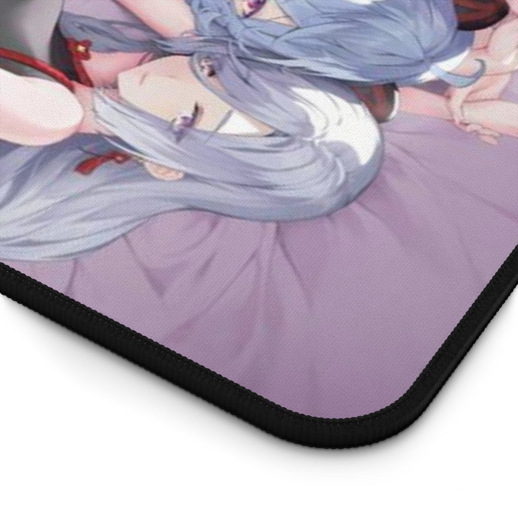 Sexy Waifus Ganyu Keqing and Shenhe Genshin Impact Desk Mat - Non Slip Mousepad - Sexy Girls Playmat