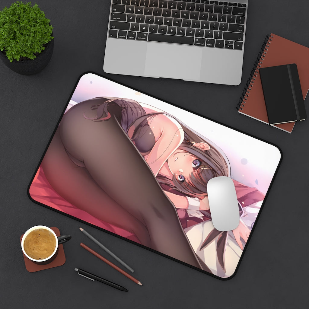 Rascal Does Not Dream Of Bunny Girl Senpai Ecchi Mousepad - Mai Sakurajima Large Desk Mat