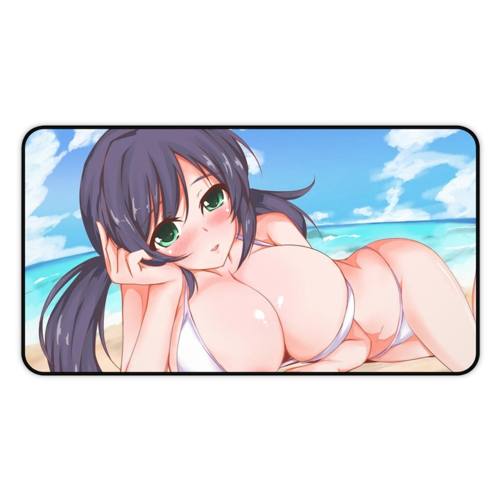 Toujou Nozomi Love Live Huge Bikini Boobs Desk Mat - Non Slip Mousepad