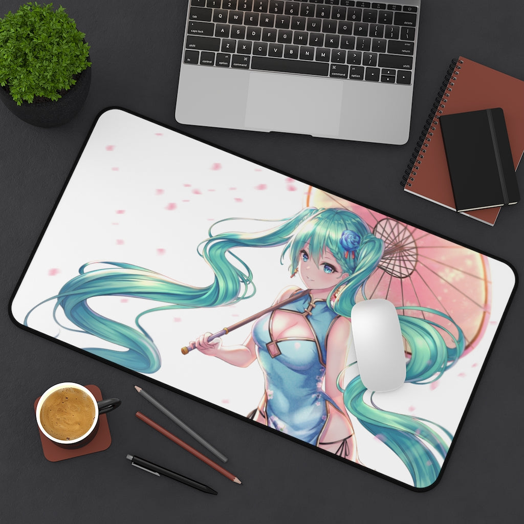 Hatsune Miku Vocaloid Sexy Qipao Chinese Dress Gaming Desk Mat - Anime Mousepad - Sexy Girl Playmat