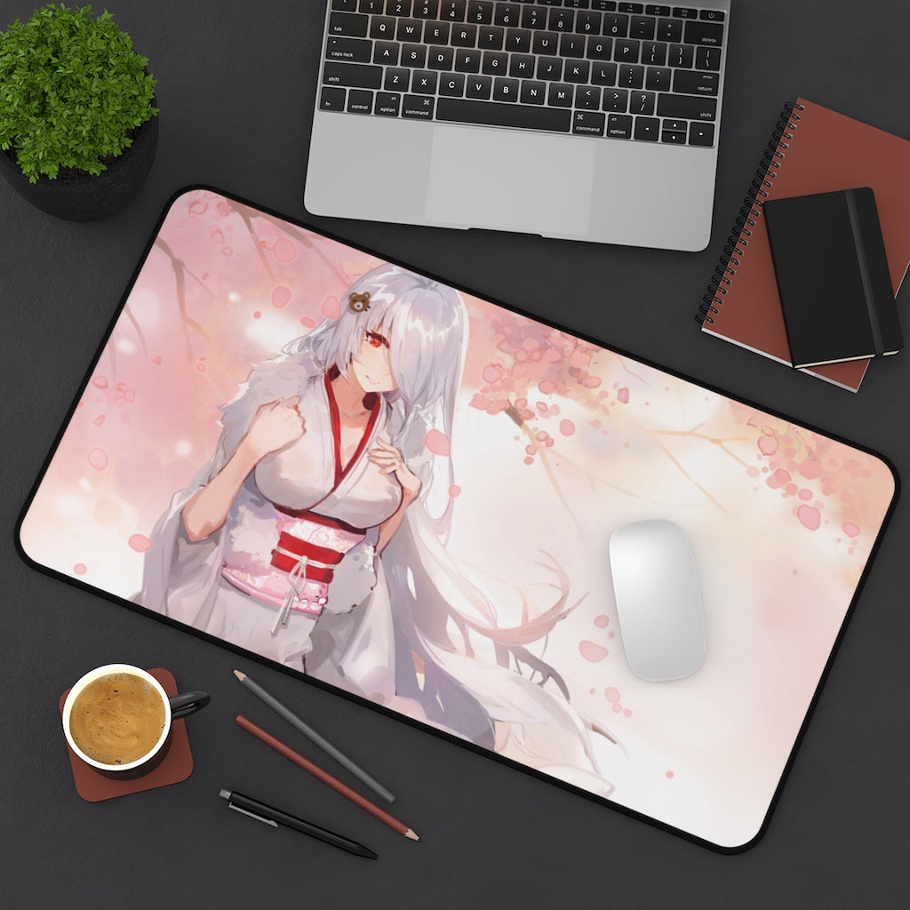 Kawai Anime Girls Mouse Pads - Sweet white hair girl - The Mouse Pads Ninja Home Decor