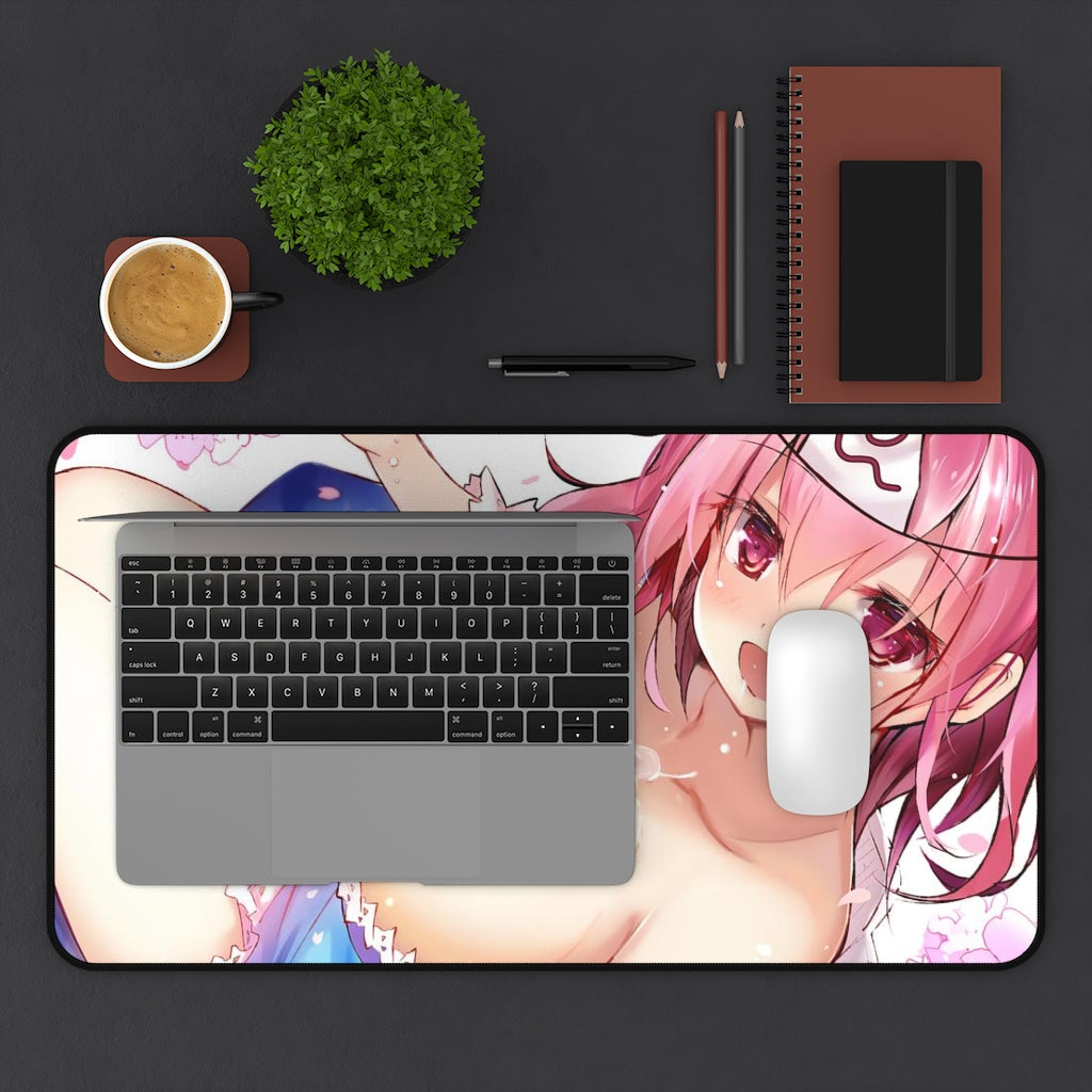 Touhou Sexy Mousepad - Sake Boobs Yuyuko Desk Mat - Ecchi Playmat